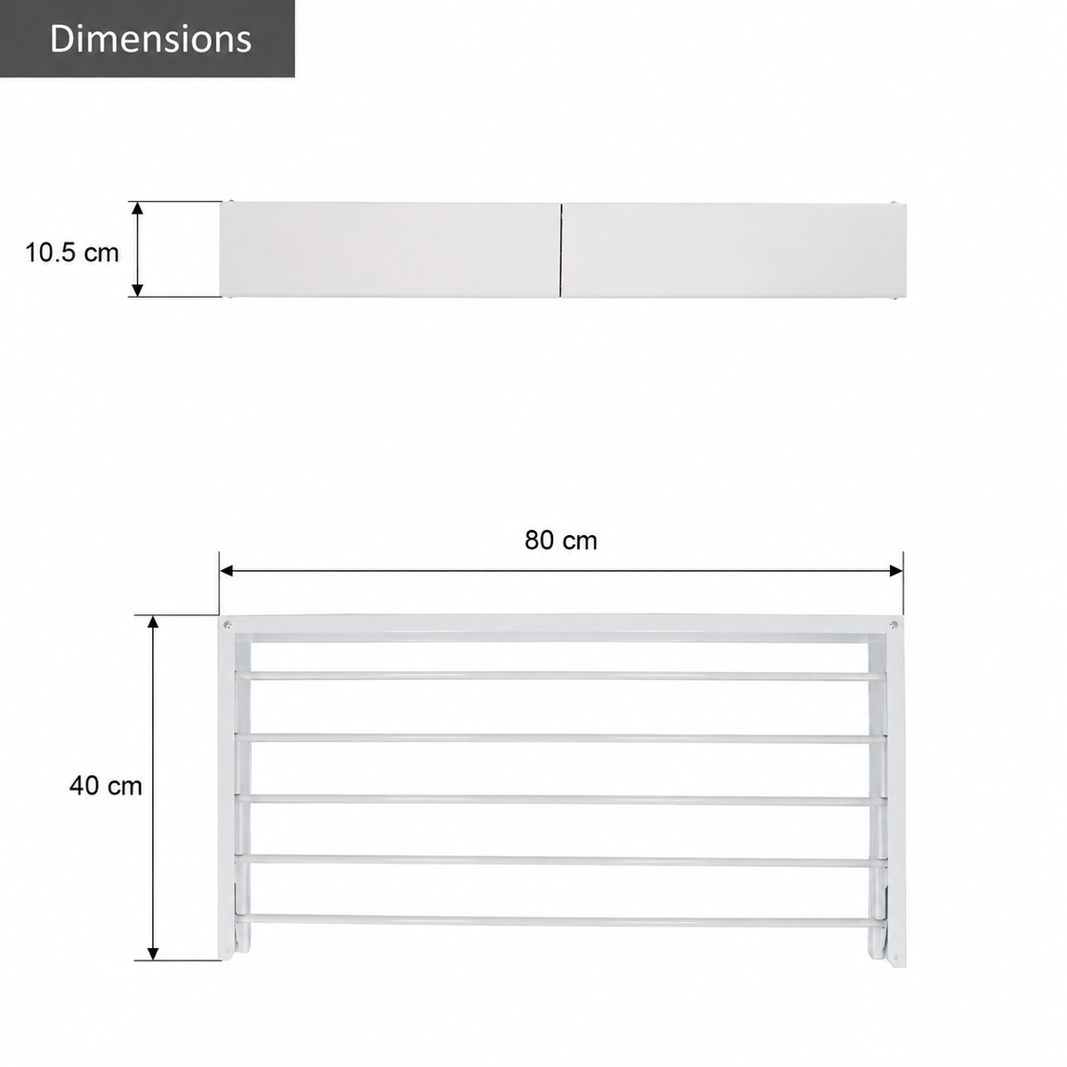 DryLoom Wall Drying Rack – 2 Pack