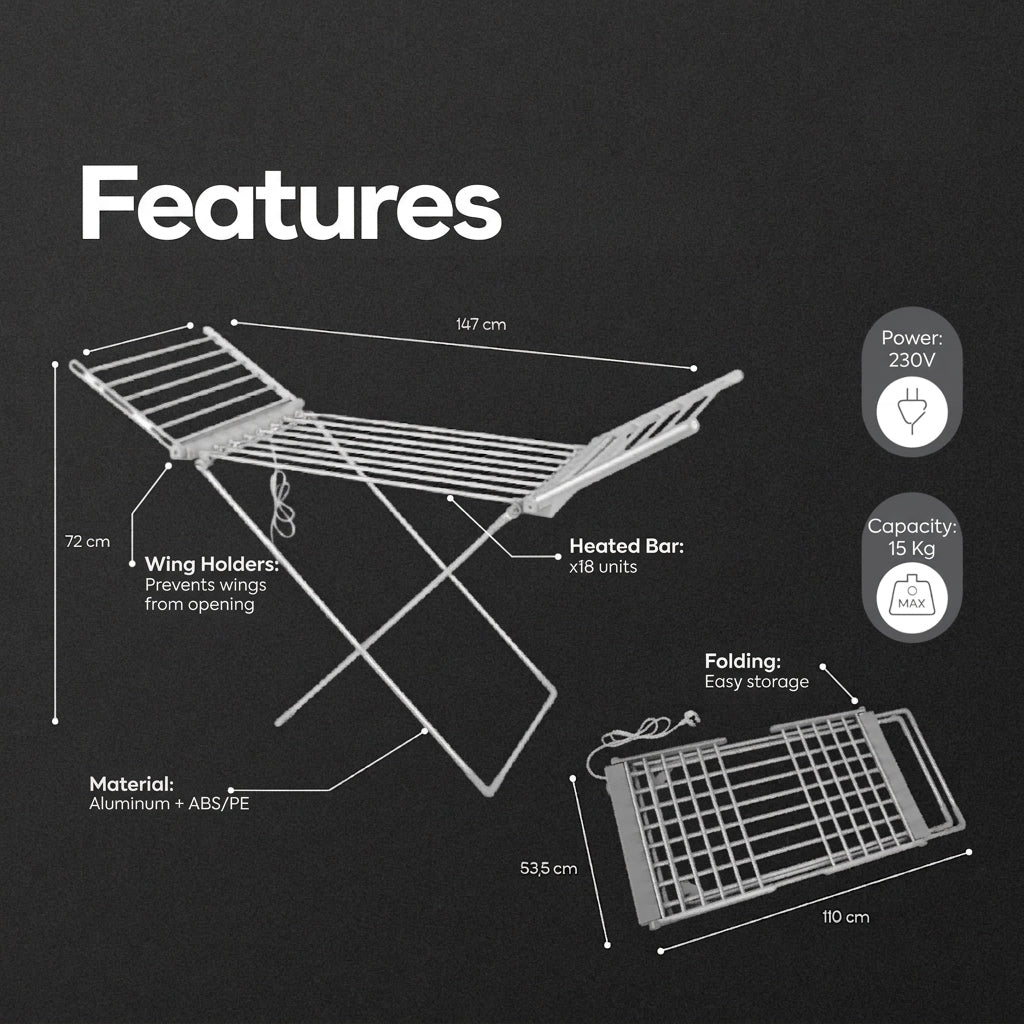 QuickDry Heated Rack