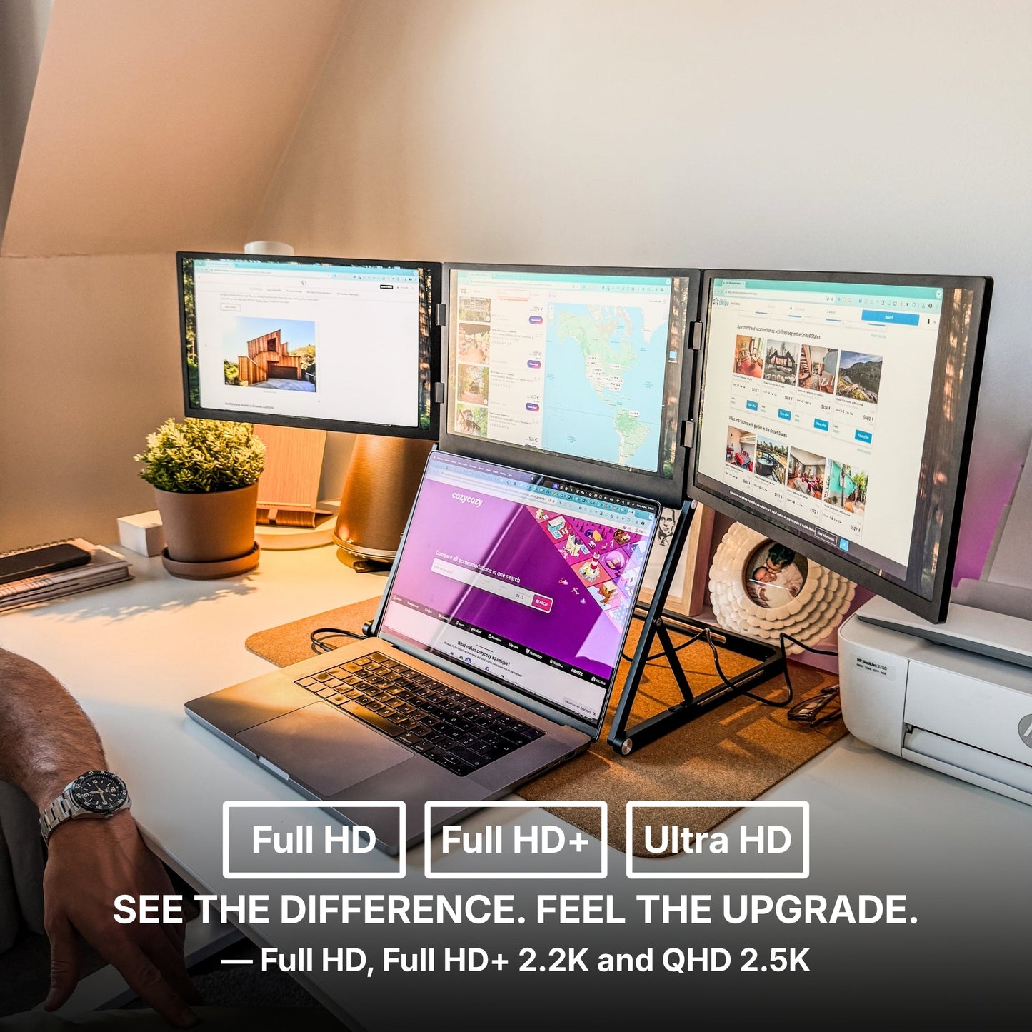 NovaDesk Triple Monitor
