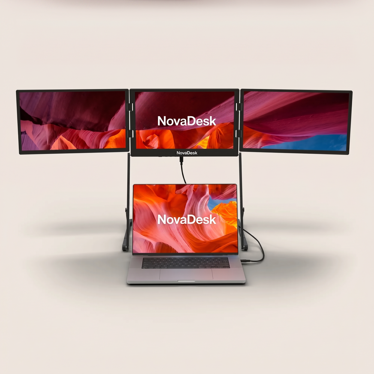 NovaDesk Triple Monitor